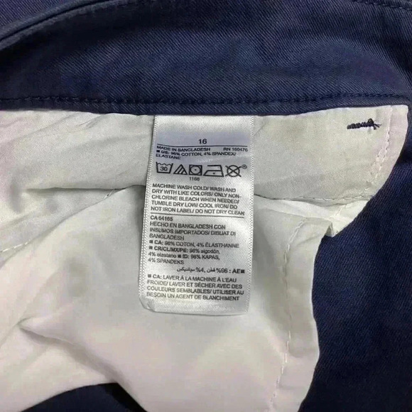 Old Navy Women 16 Blue Pixie Slim Mid Rise Stretch Ankle Length Pants NEW - Picture 10 of 11